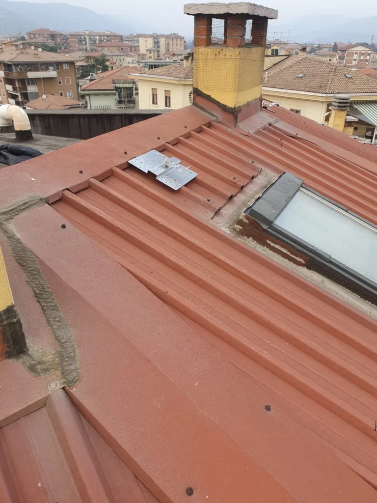 Installazione impianto anticaduta su edificio residenziale a Verona
