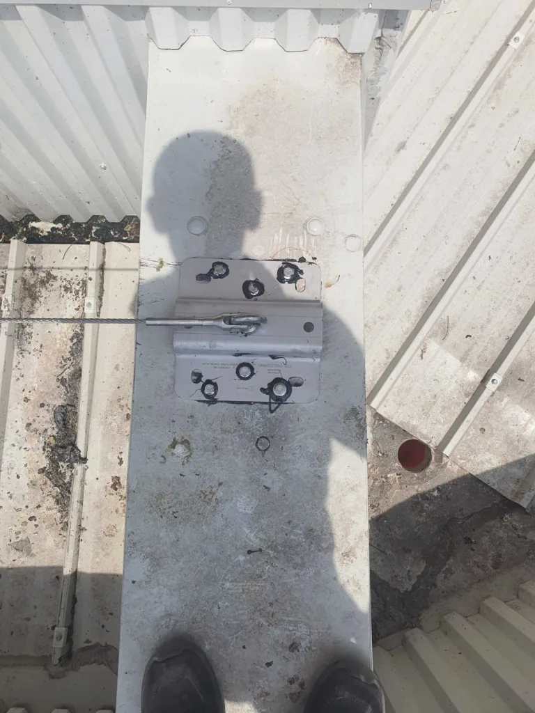 Impianto Linee vita installato su edificio a Treviso