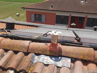 Installazione impianto anticaduta su edificio residenziale a Parma