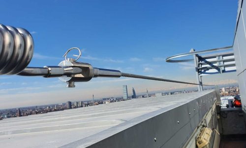 linea sicura linee vita in acciaio inossidabile