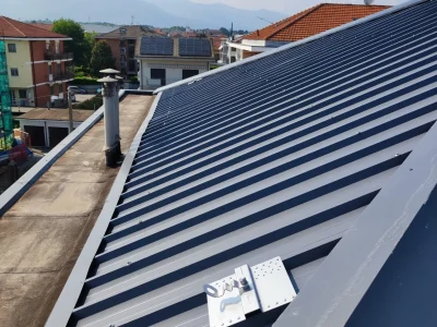 Impianto Linee vita installato su edificio a Torino