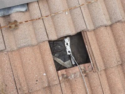 Impianto Linee vita installato su edificio a Udine