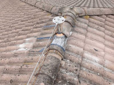 Impianto Linee vita installato su edificio a Udine