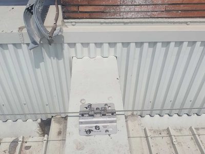 Impianto Linee vita installato su edificio a Treviso