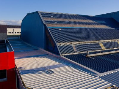 Lineasikura installazione linee vita per il palazzetto dello sport di Ospitaletto